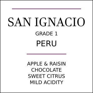 peru san ignacio medium roast, peru coffee from pebble and pine coffee