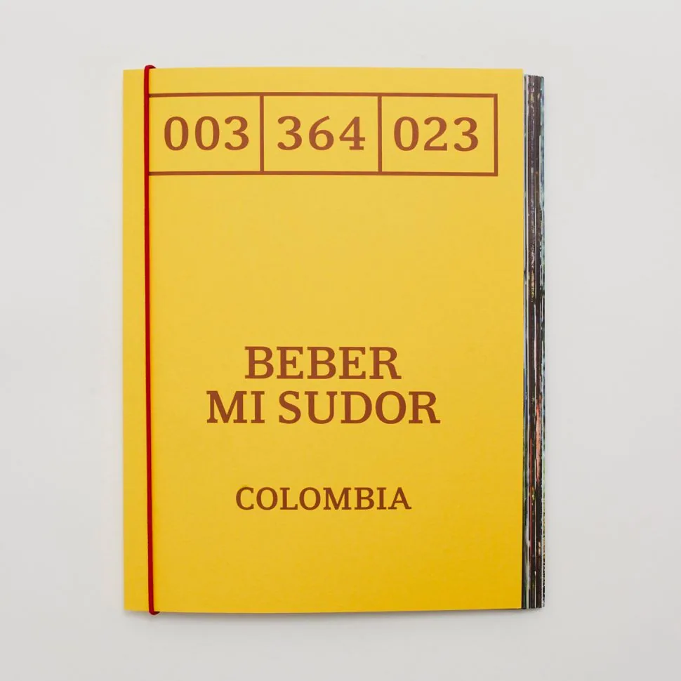 book: beber mi sudor (drink my sweat), colombia coffee from notes coffee roasters