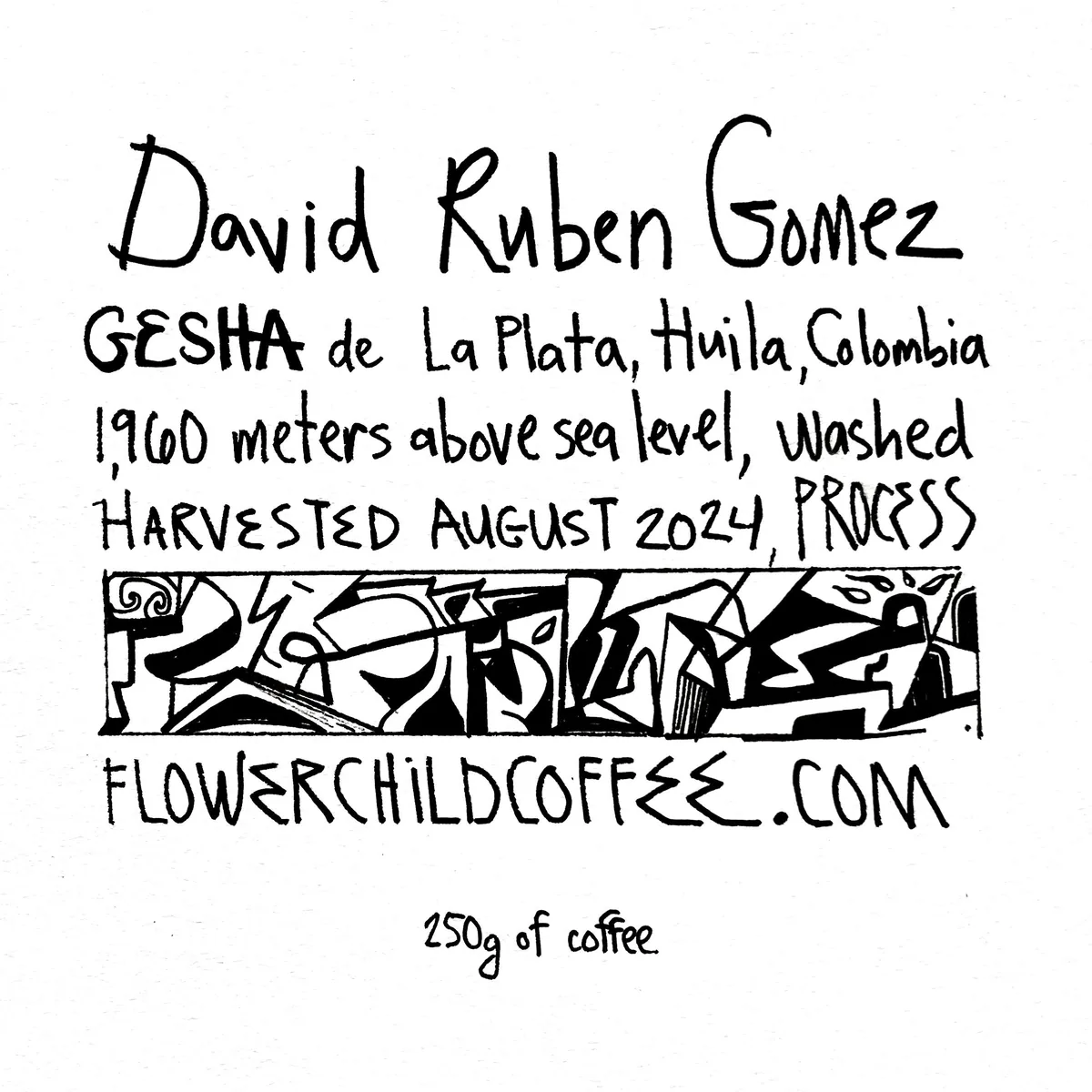 david ruben gomez, colombia coffee from flower child