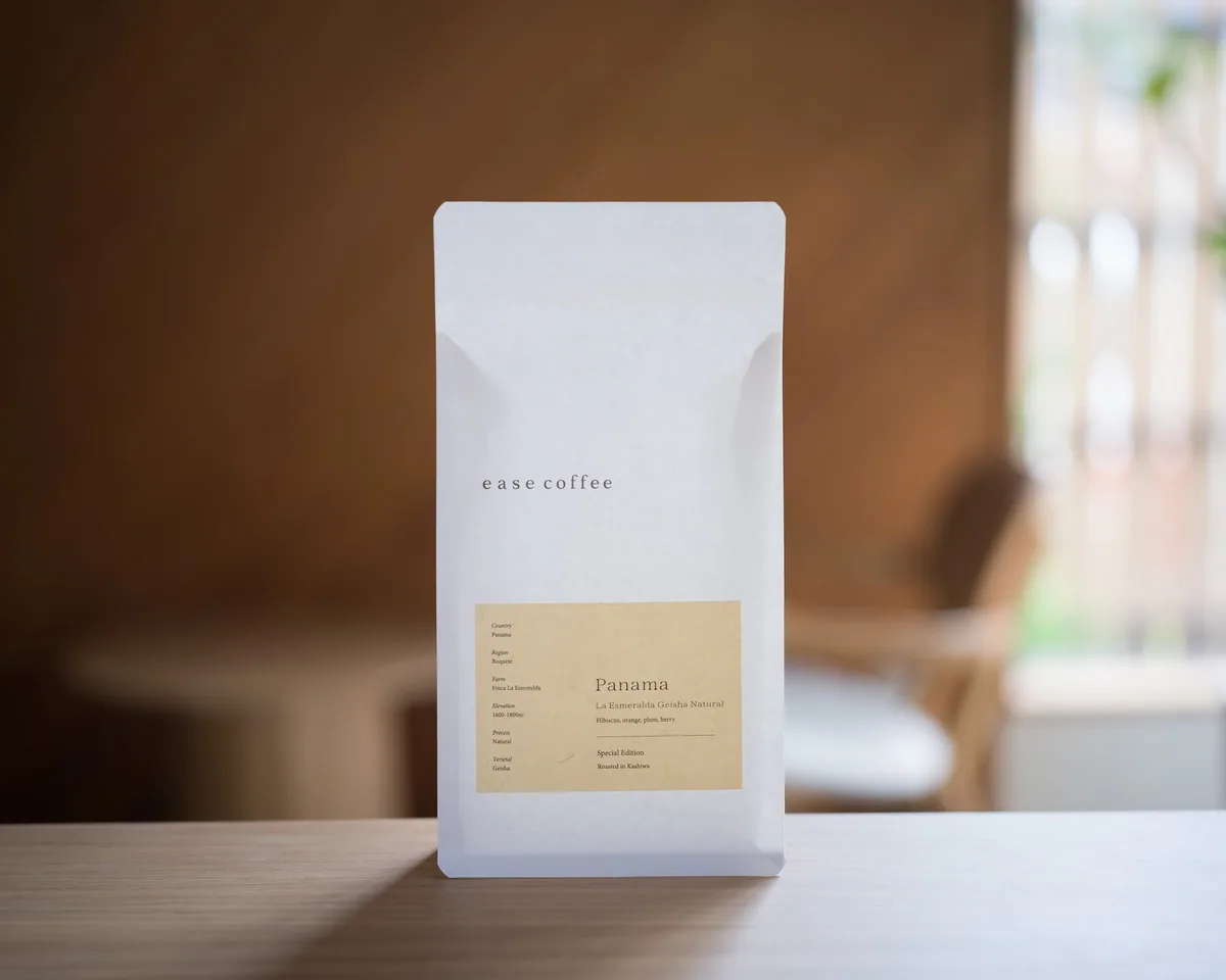 panama la esmeralda geisha natural 浅煎り, panama coffee from easecoffee