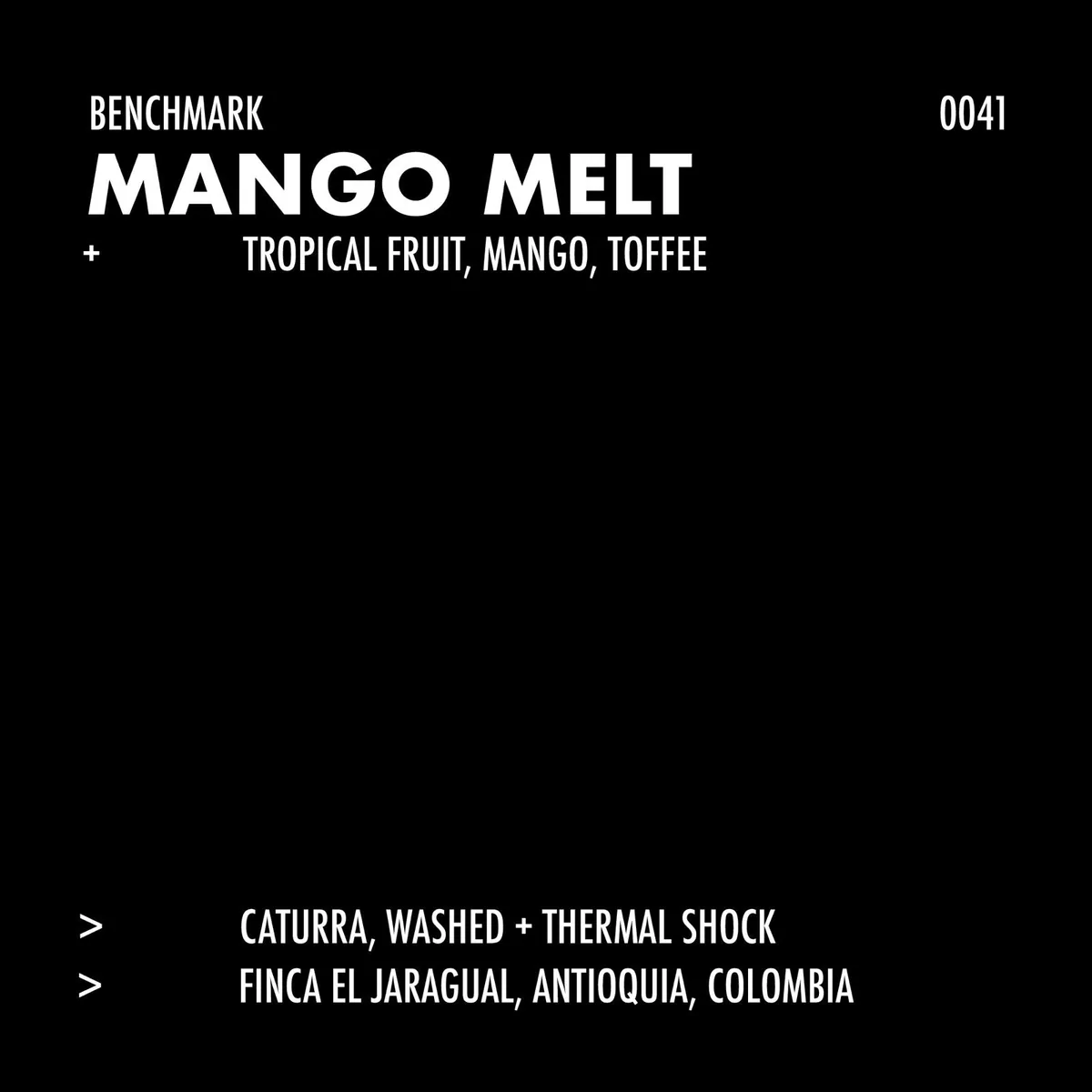 mango melt, colombia coffee from formative