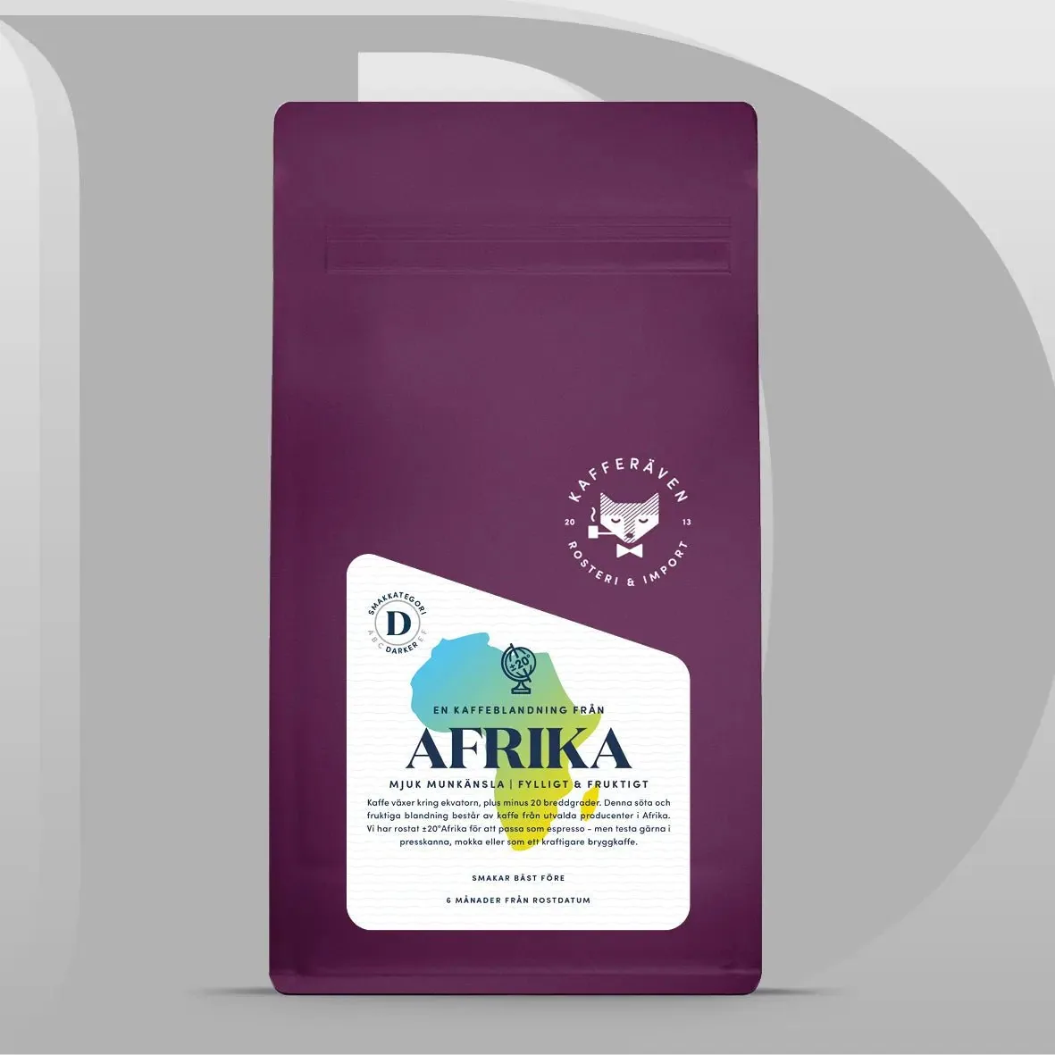 afrika plus minus 20°, kenya + rwanda coffee from kafferäven