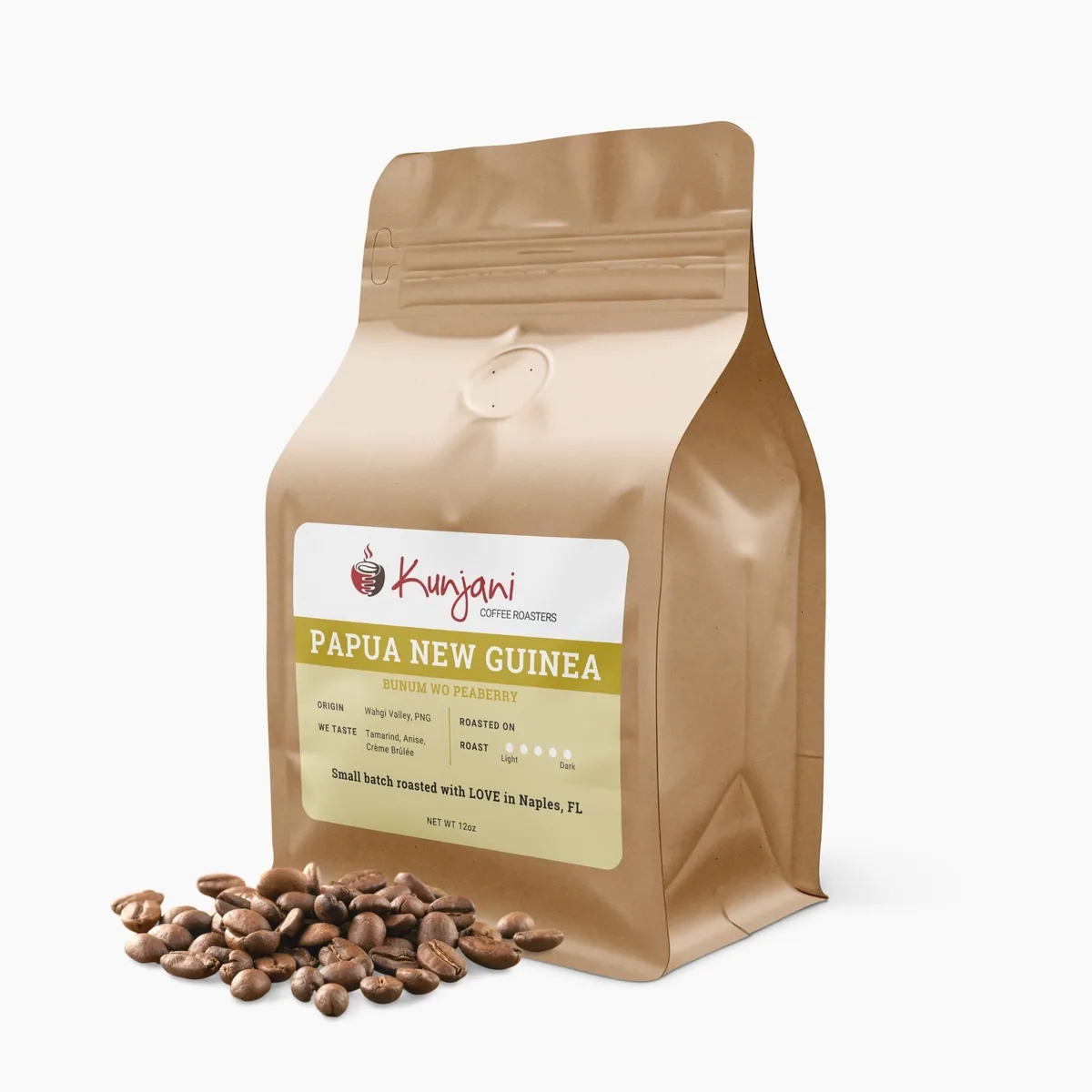 papua new guinea bunum wo, papua new guinea coffee from kunjani craft coffee & gallery