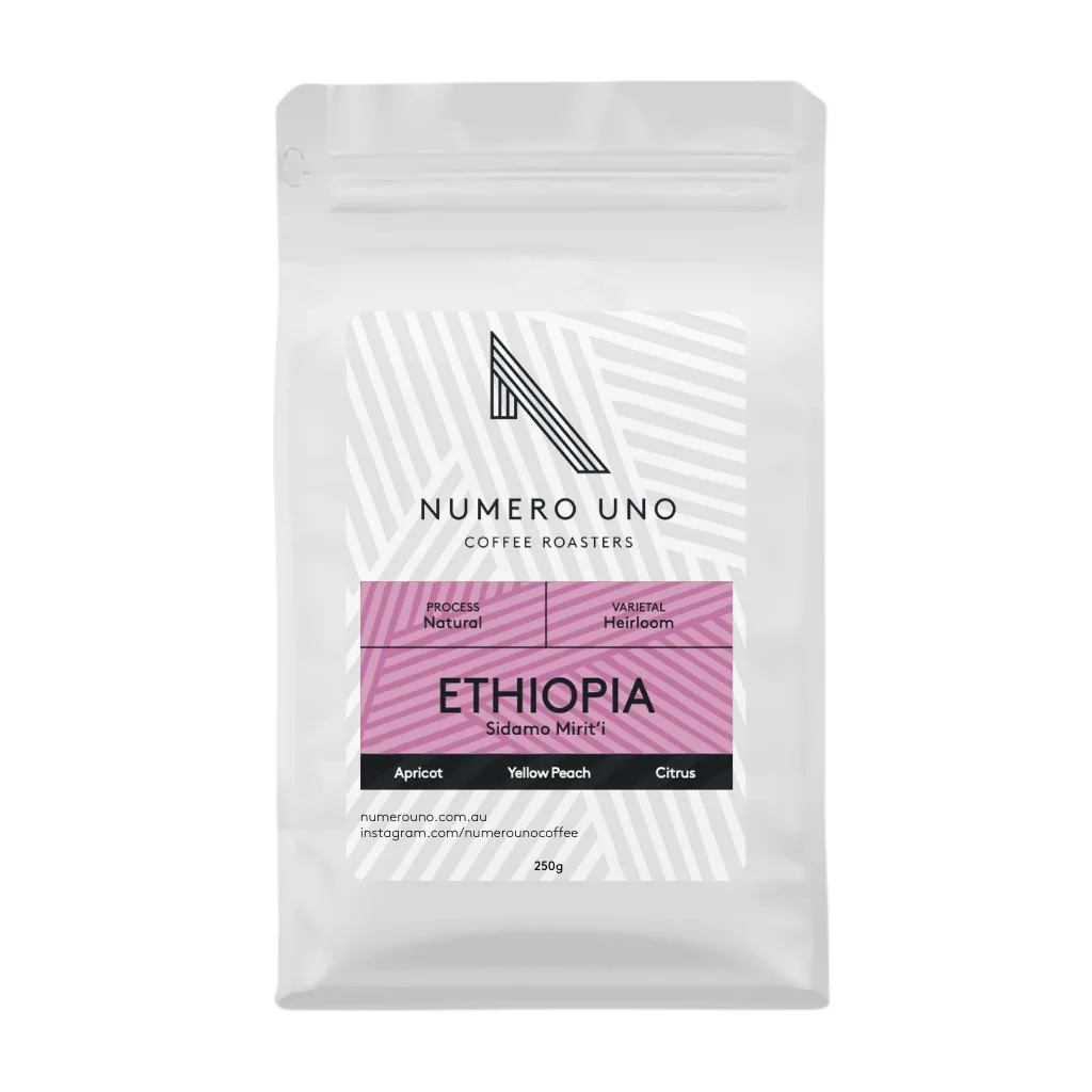 ethiopia, sidamo mirit'i (natural), ethiopia coffee from numero uno coffee roasters