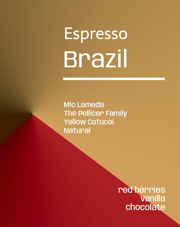 brazil fazenda mio lameda - espresso, brazil coffee from lucid coffee roasters(side of carpetworld, hidden)