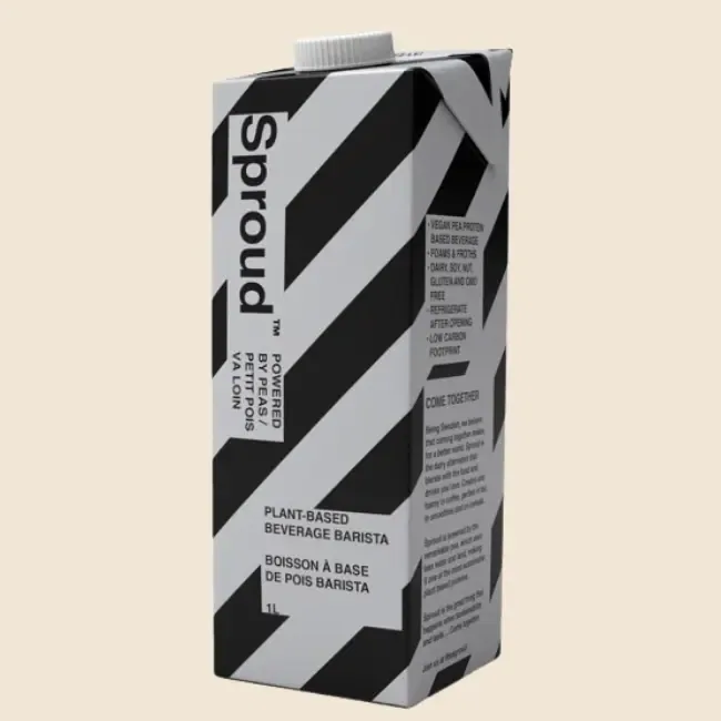sproud barista – plantaardige melkvervanger (6 x 1ltr), honduras + bolivia + india coffee from brute bonen koffiebranderij & espressobar