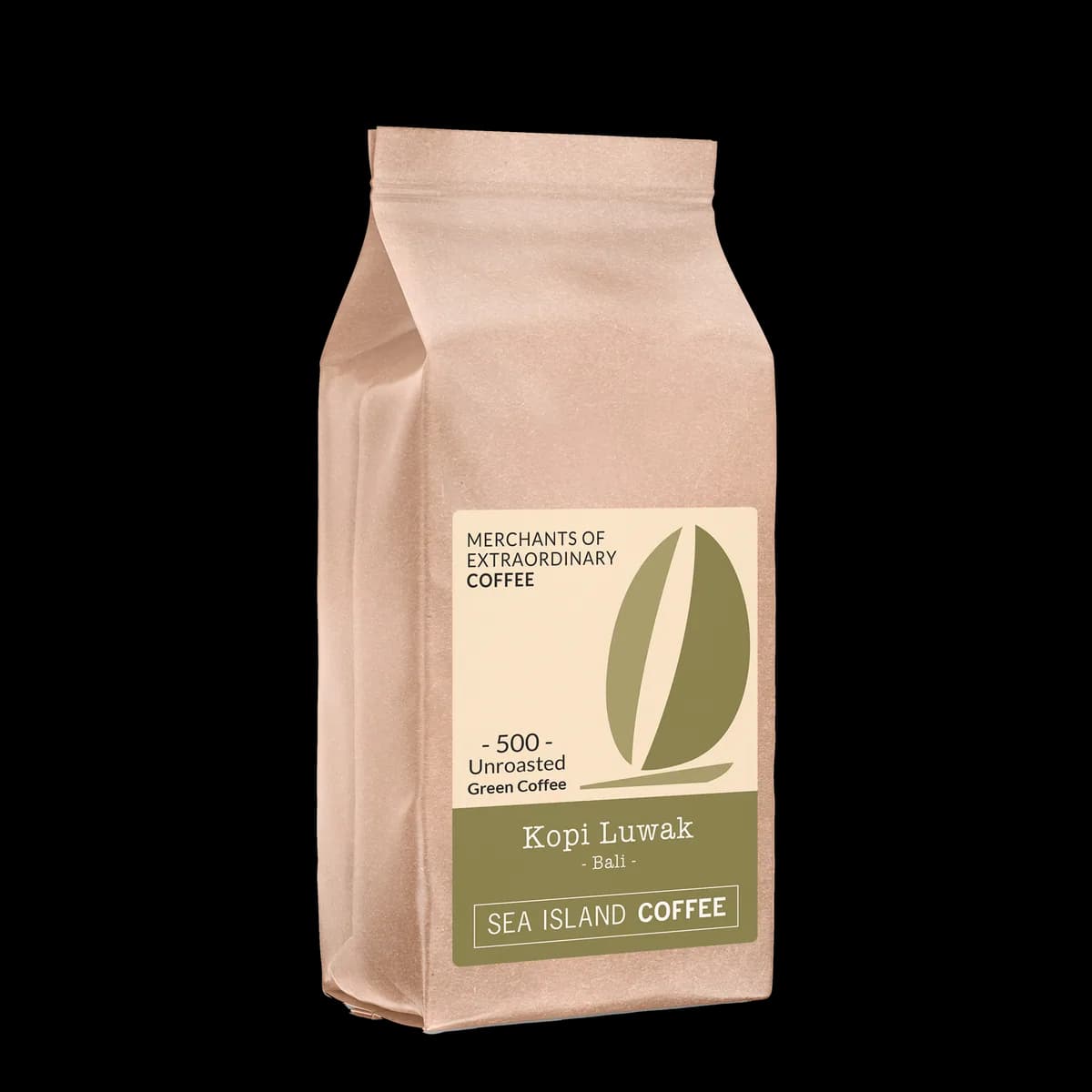 green wild kopi luwak, bali, indonesia coffee from sea island coffee