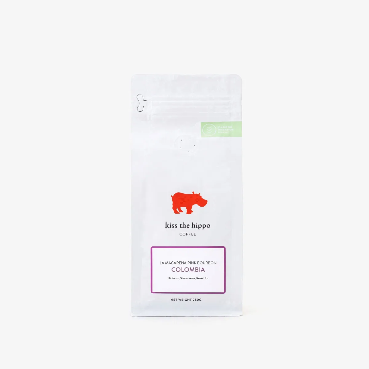 colombia, la macarena pink bourbon, colombia coffee from kiss the hippo roastery limited