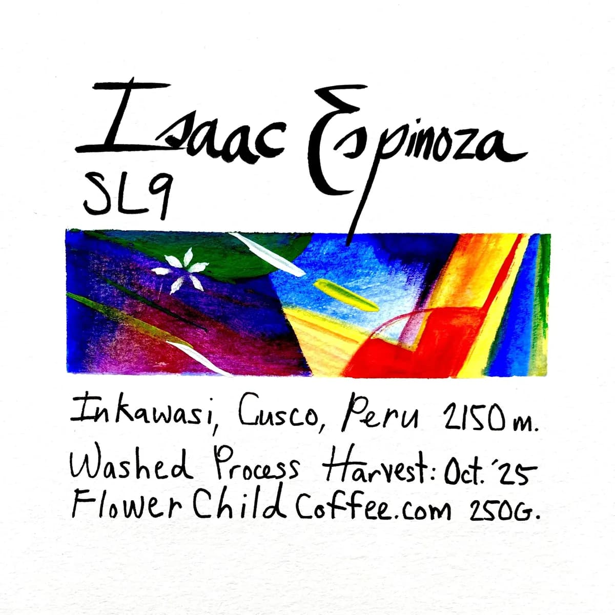 isaac espinoza - sl9, peru coffee from flower child