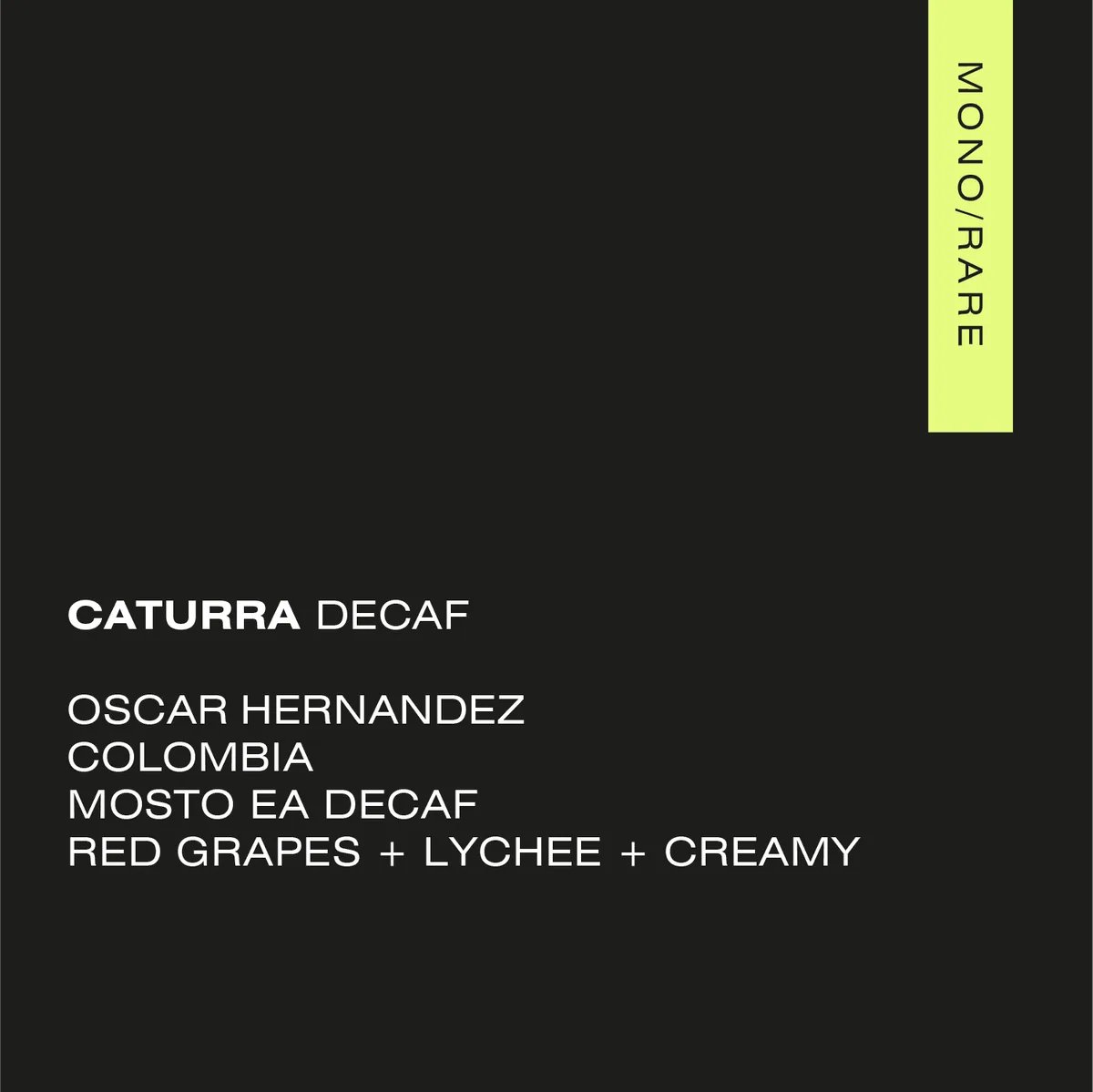 caturra decaf colombia – nogales, colombia coffee from a matter of concrete
