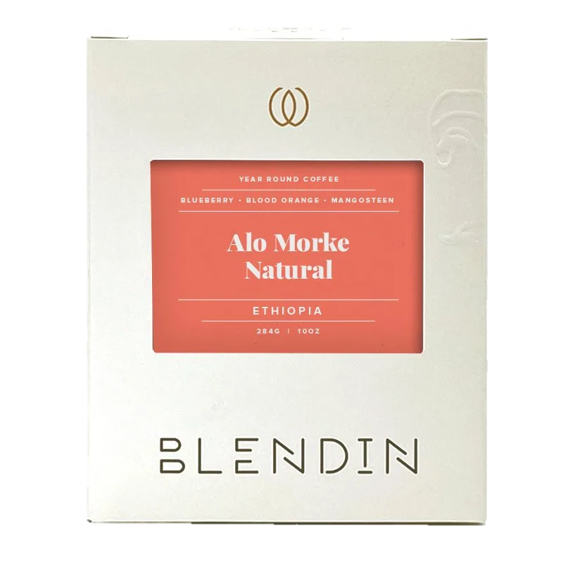alo morke natural, ethiopia coffee from blendin coffee club