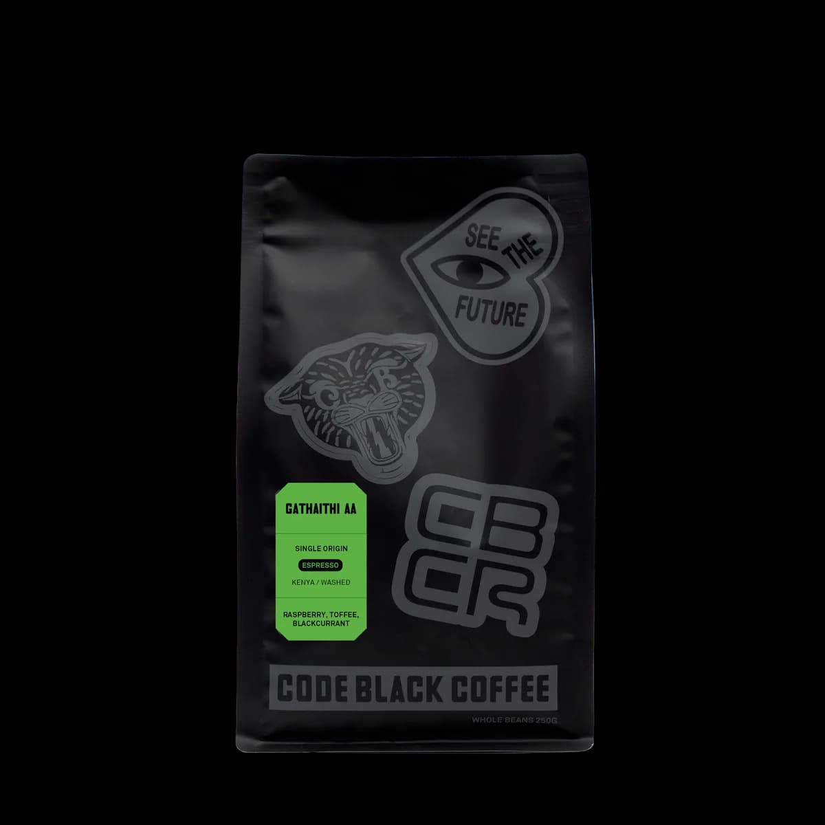 kenya gathaithi aa washed espresso - single origin, kenya coffee from code black