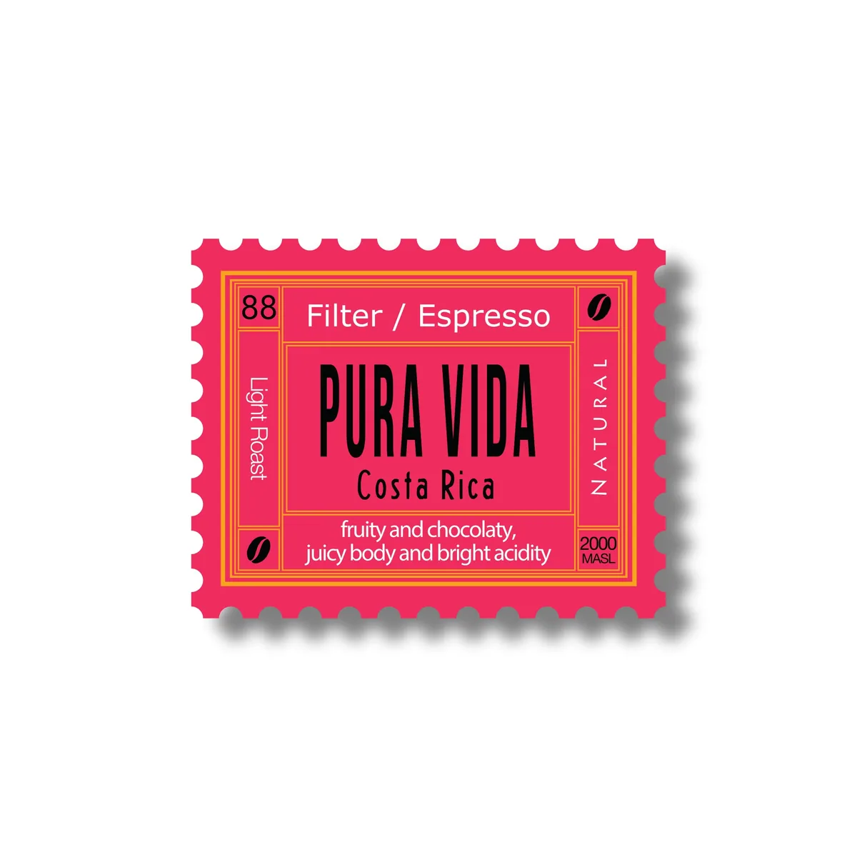 pura vida costa rica 40g, costa rica coffee from la sosta specialty coffee