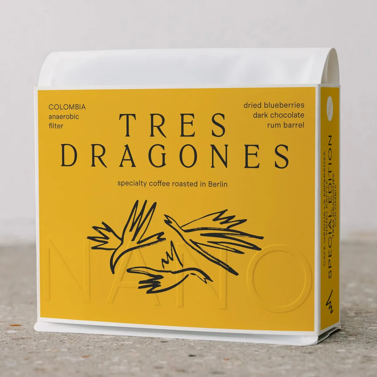 colombia | tres dragones, colombia coffee from nano kaffee rösterei