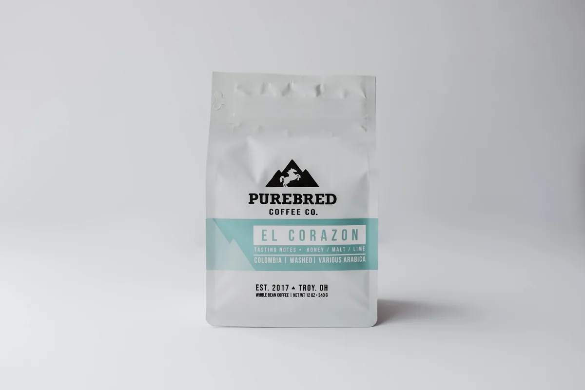 el corazon, colombia coffee from purebred coffee co.