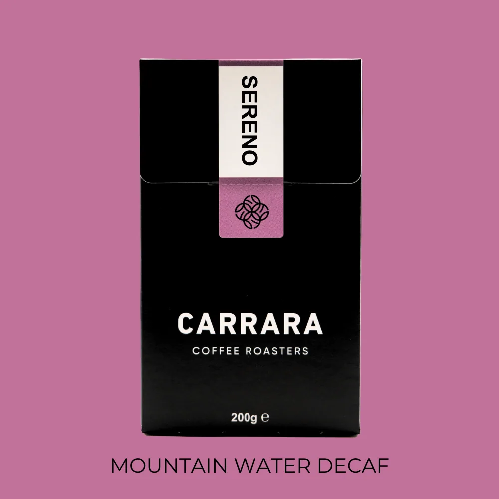 sereno - decaffeinated, brazil coffee from carrara coffee roasters