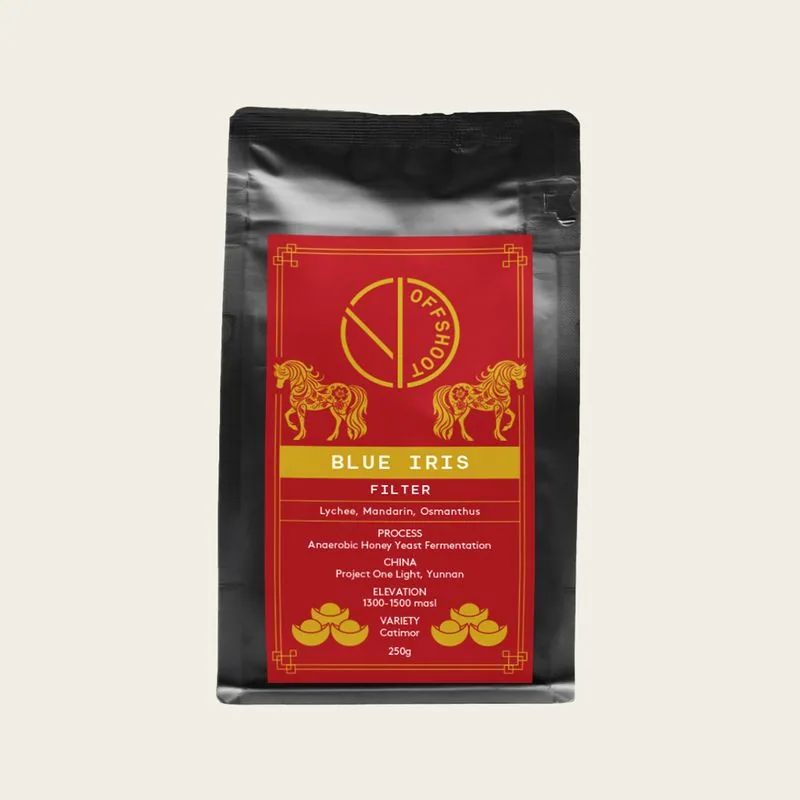 blue iris *rare*, kenya + yunnan coffee from offshoot coffee