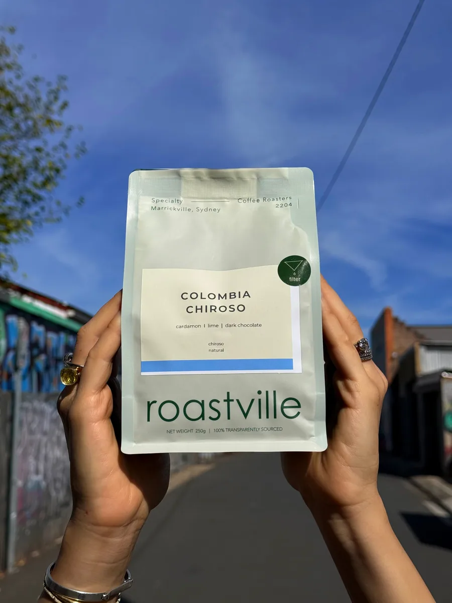 colombia chiroso natural - filter, colombia coffee from roastville coffee roasters