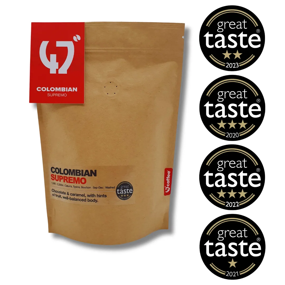 colombian - supremo, colombia coffee from 47 degrees coffee