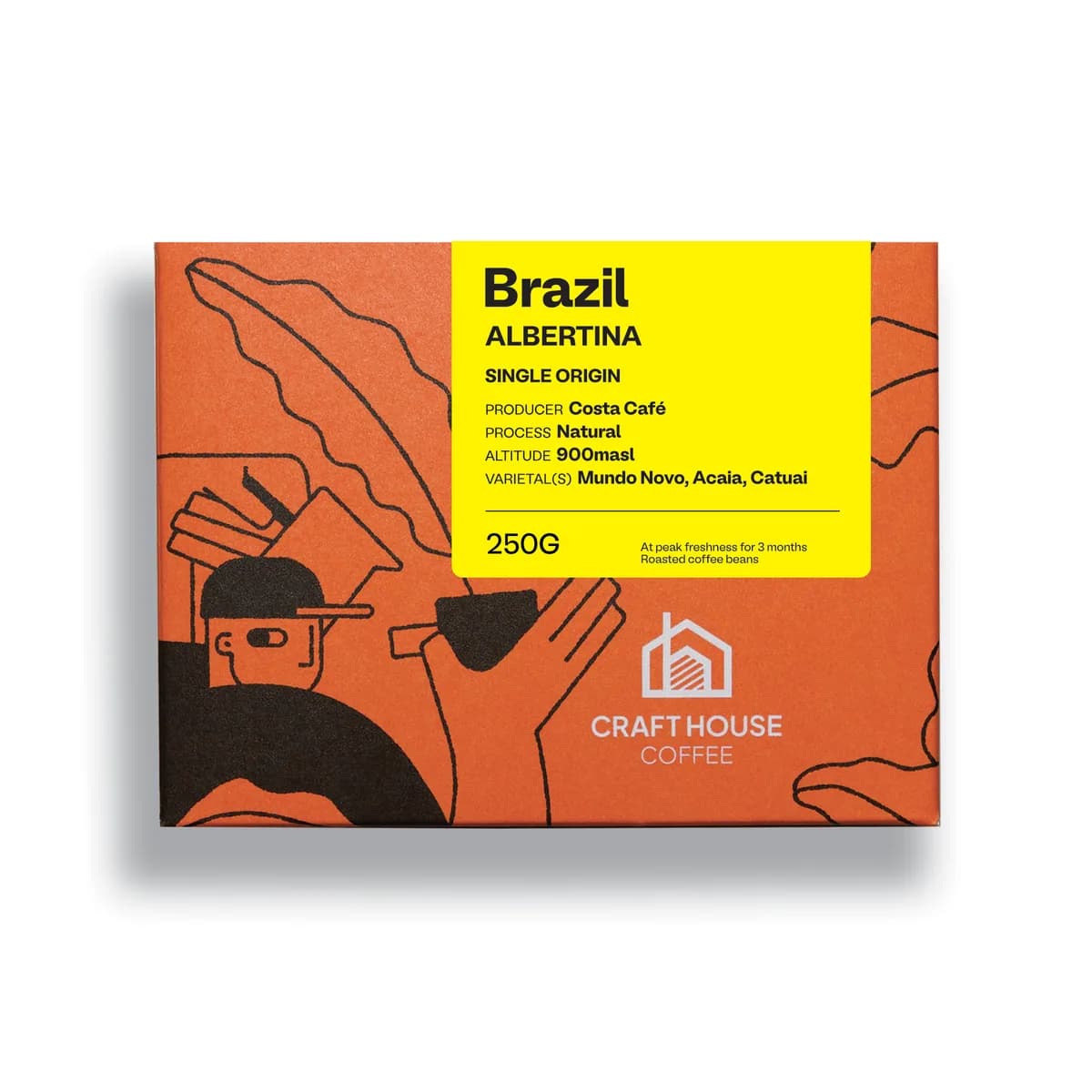 brazil albertina, brazil coffee from craft house coffee