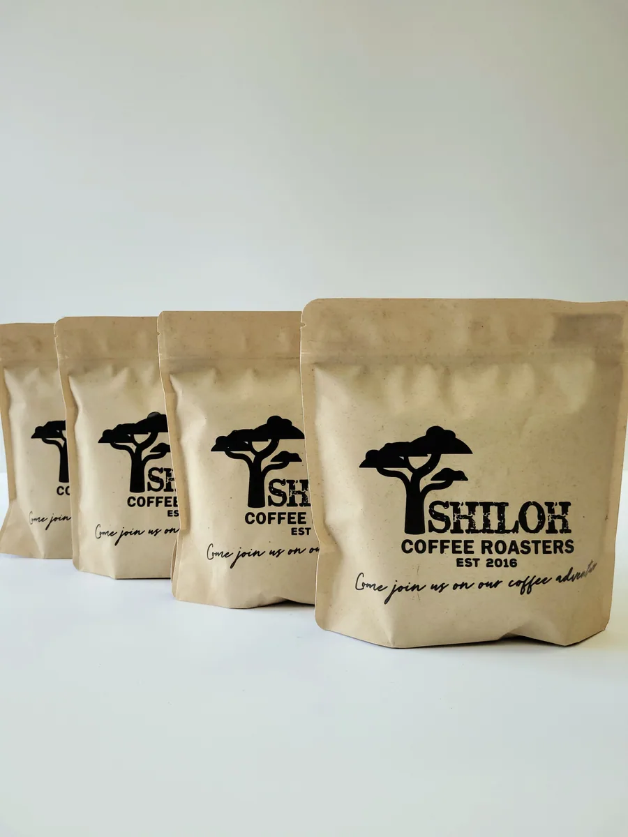 the 4 bag box, kenya + rwanda + uganda + nicaragua + india coffee from shiloh coffee roasters ltd