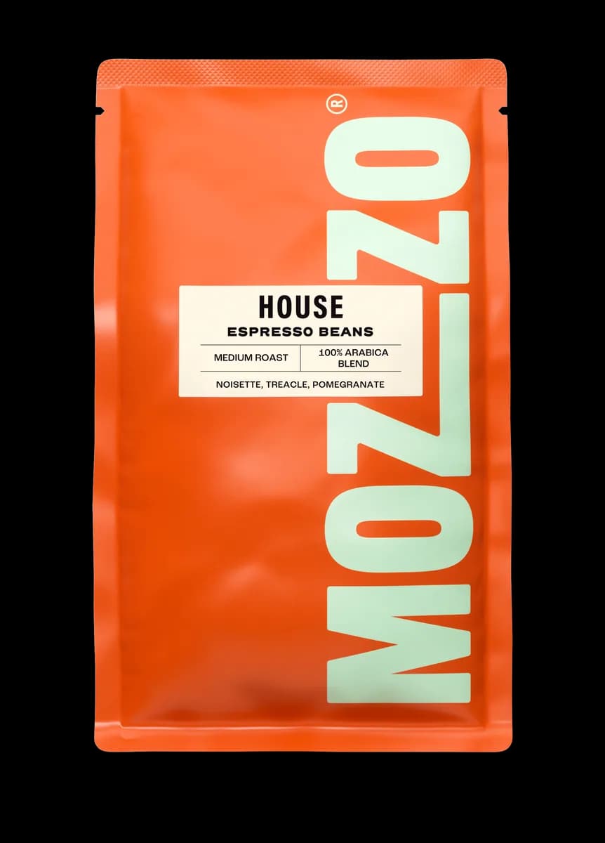 house espresso, brazil + honduras coffee from mozzo coffee