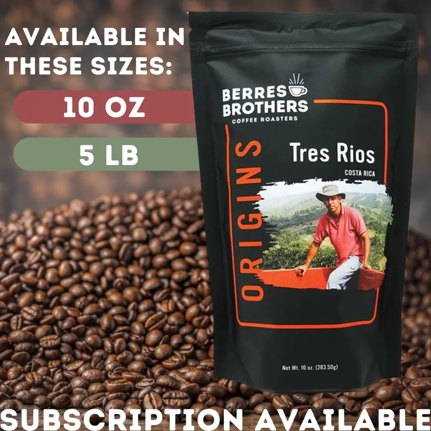 tres rios - costa rica, costa rica coffee from berres brothers coffee roasters