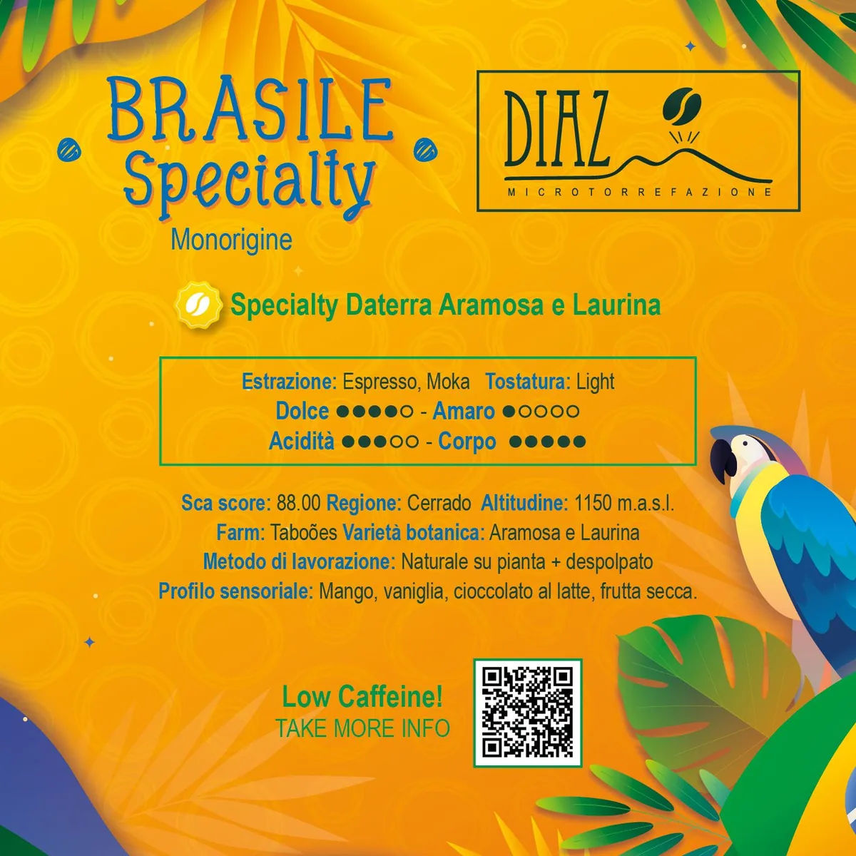 brasile specialty, brazil coffee from diaz microtorrefazione