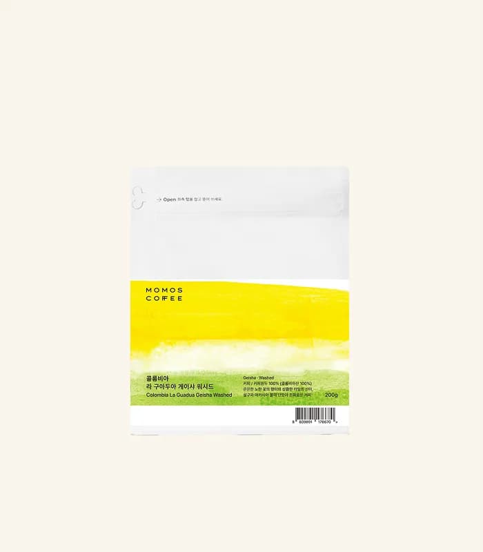 원두 콜롬비아 라 구아두아 게이샤 워시드, colombia coffee from momos yeongdo roastery & coffee bar