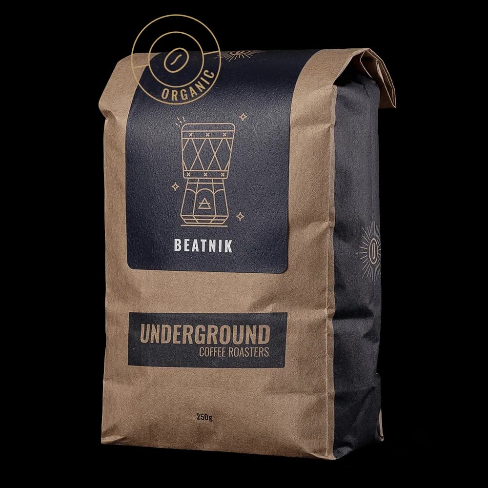 beatnik, peru + honduras coffee from underground coffee roasters