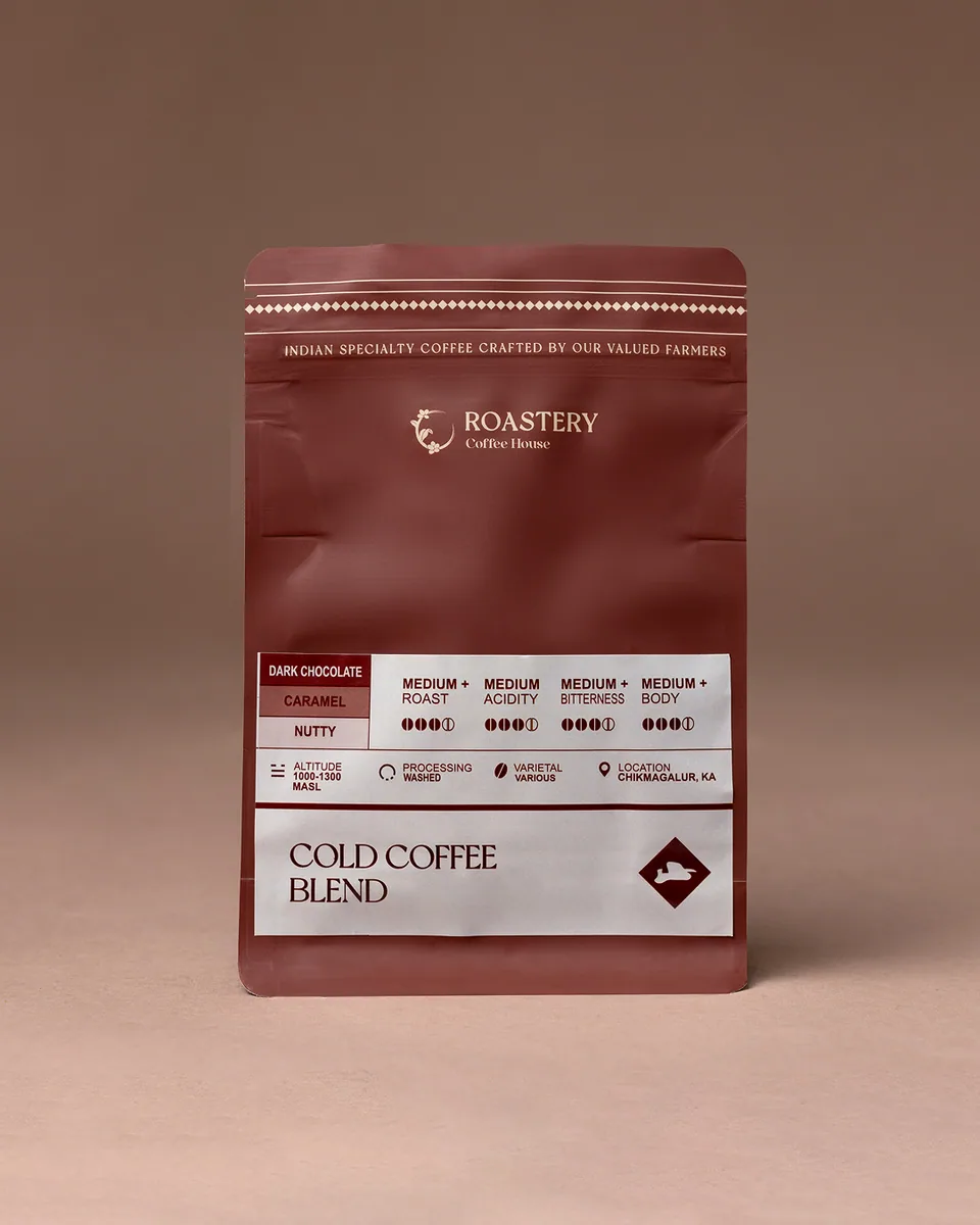 cold coffee blend, india coffee from roastery coffee house ! kolkata
