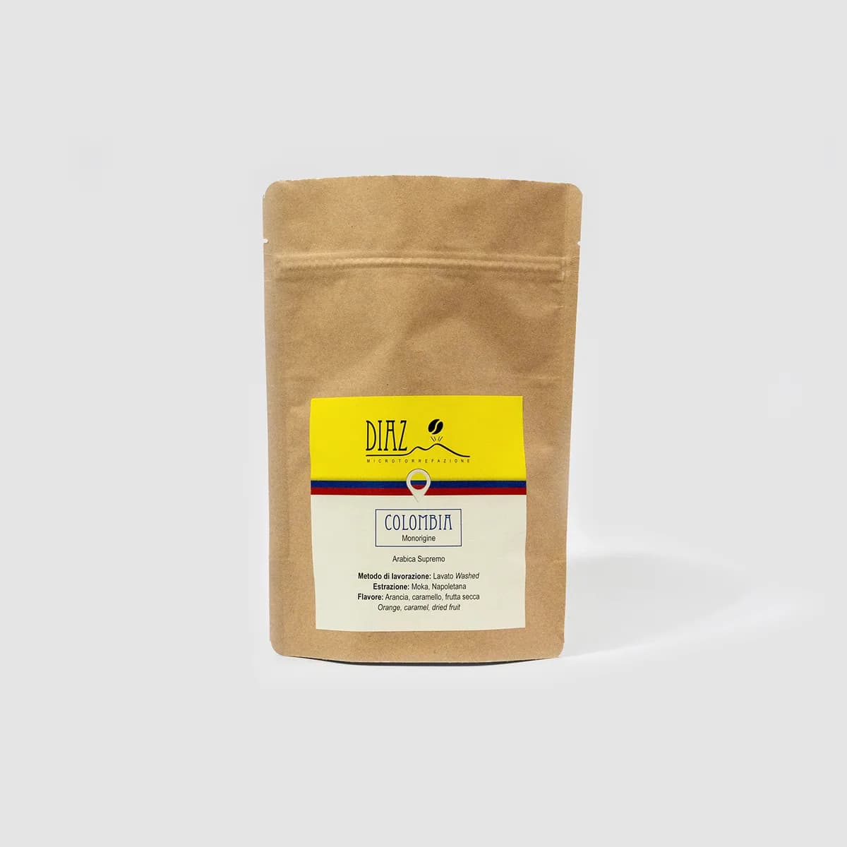 monorigine arabica colombia supremo 250gr, colombia coffee from diaz microtorrefazione