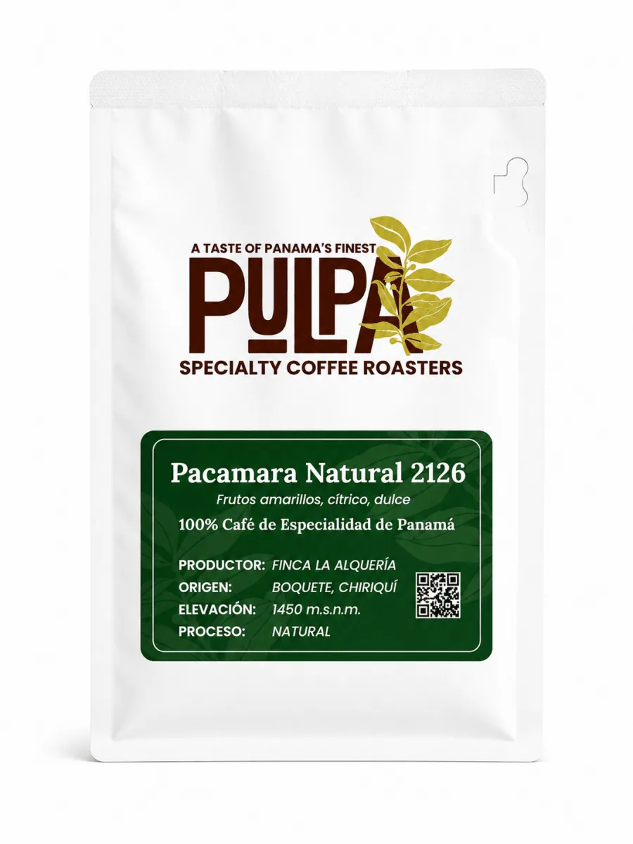 pacamara natural 2126 – finca la alquería, panama coffee from pulpa specialty coffee - roastery & coffee lab