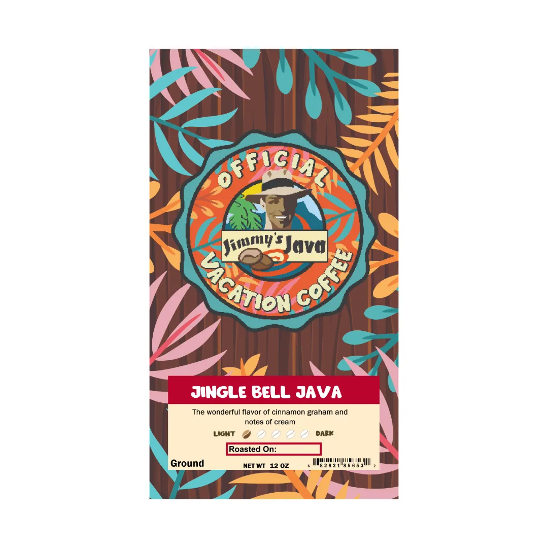 jingle bell java naturally flavored coffee, indonesia coffee from jimmy's java
