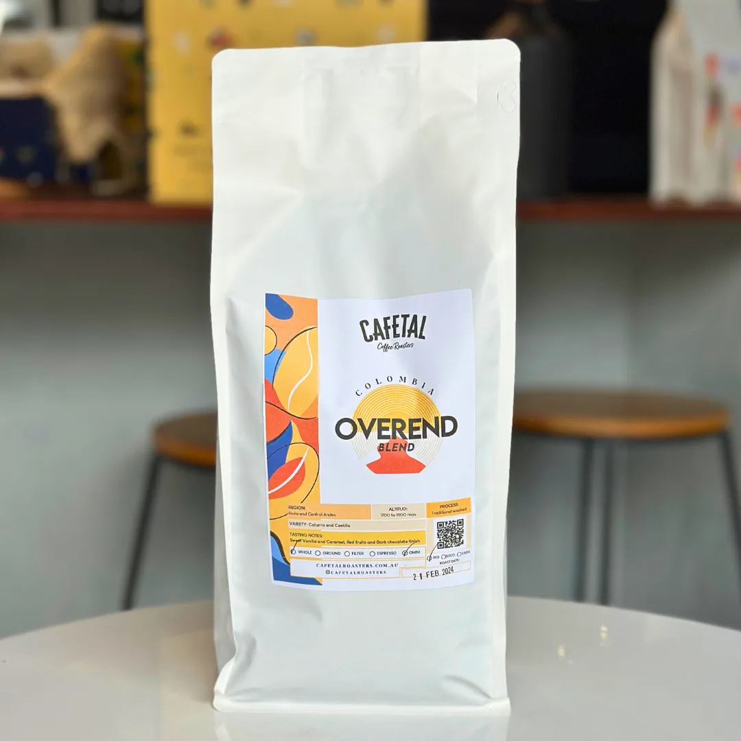 overend blend, colombia coffee from cafetal coffee roasters