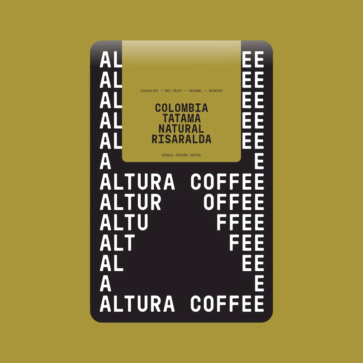 colombia natural tatama single origin coffee, colombia coffee from altura coffee