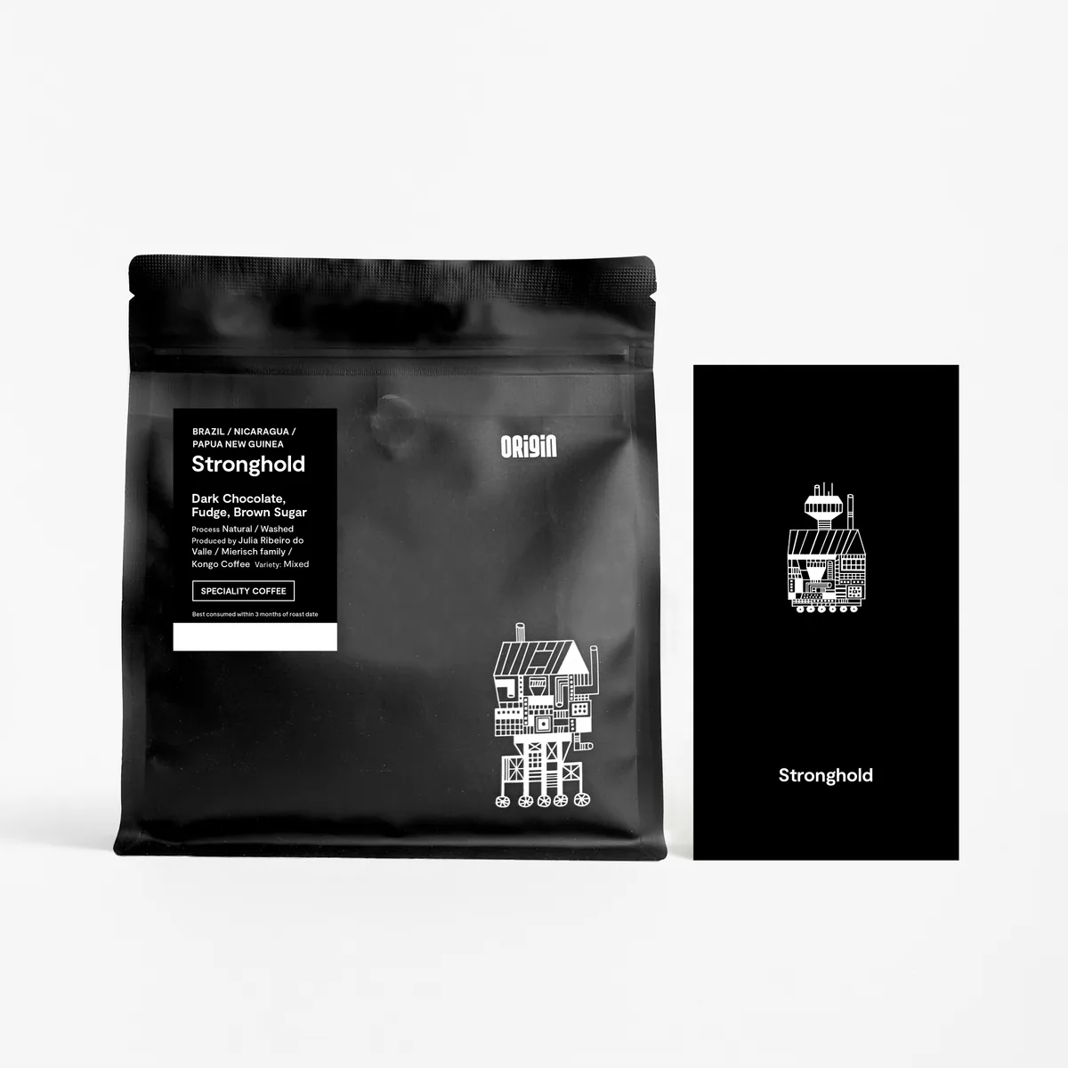 stronghold, brazil + nicaragua + papua new guinea coffee from origin coffee (charlotte road)