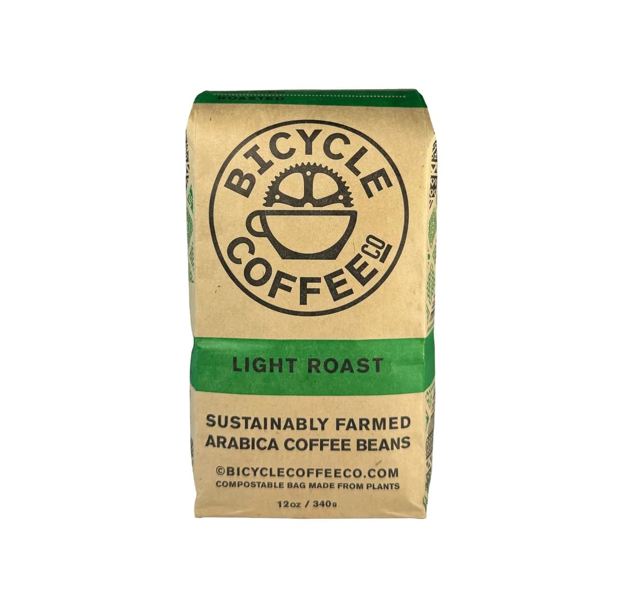 12 oz light roast retail bag, ethiopia coffee from bicycle coffee