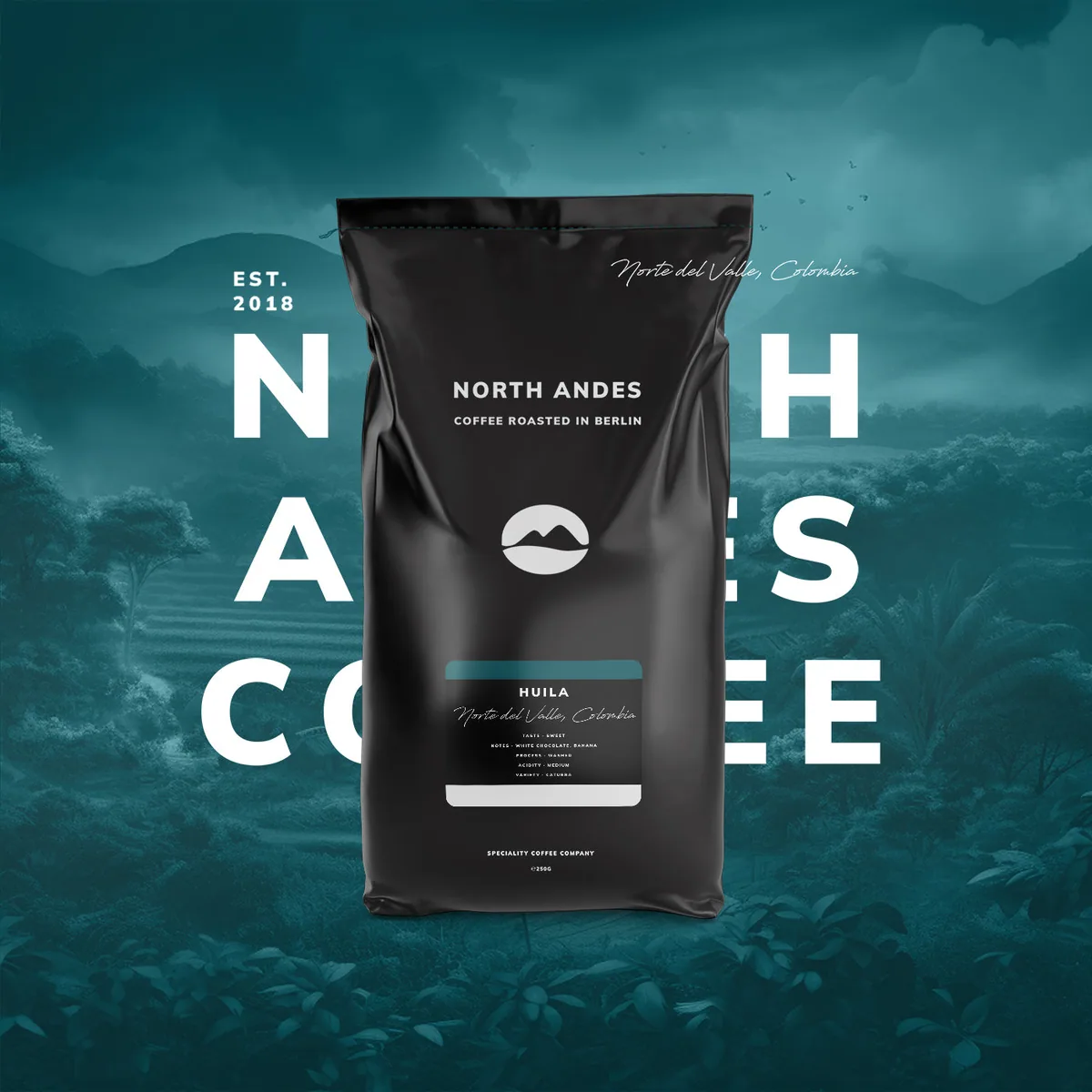 huila, colombia coffee from north andes coffee
