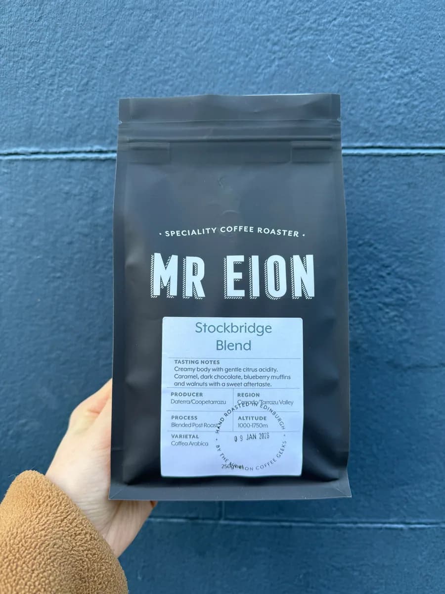 stockbridge blend, brazil + costa rica coffee from mr eion coffee roaster
