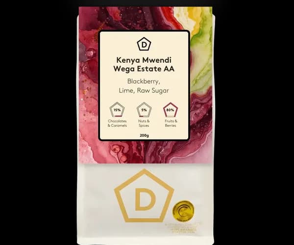 kenya mwendi wega estate aa, kenya coffee from danes coffee roasters - wholesale coffee roaster