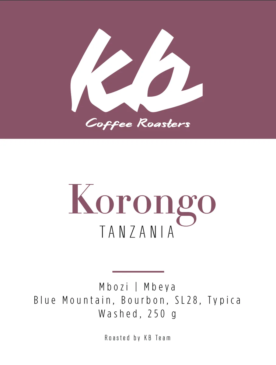 espresso - tanzanie - korongo, kenya + burundi + tanzania coffee from kb coffee roasters