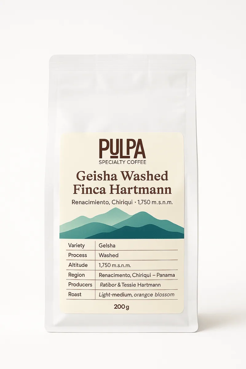 geisha washed finca hartmann, panama coffee from pulpa specialty coffee - roastery & coffee lab