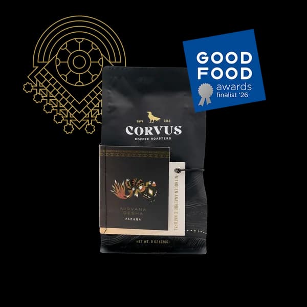 nirvana gesha, panama coffee from corvus coffee roasters