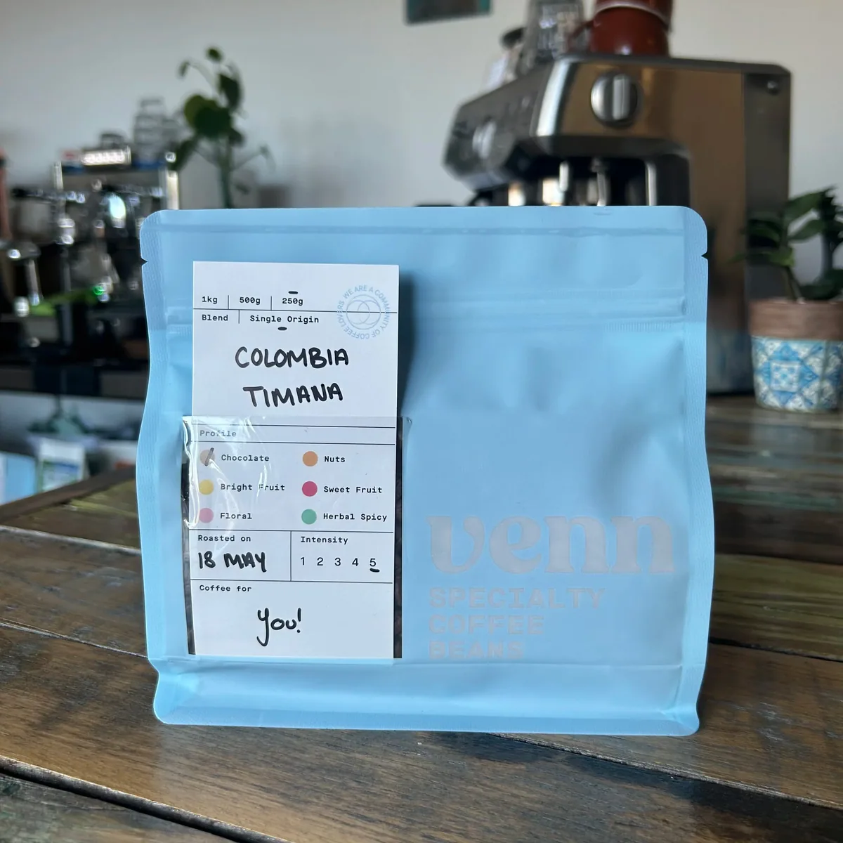 venn coffee -colombia timana single origin, colombia coffee from perth coffee exchange