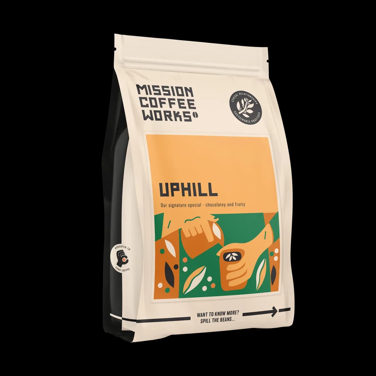 up hill espresso - 6 months, colombia coffee from mission coffee works