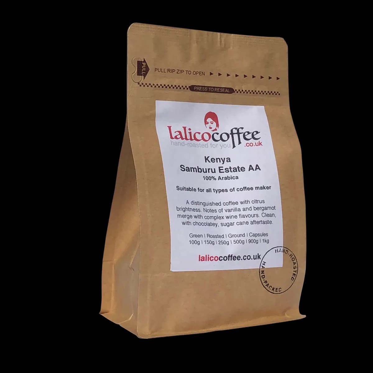 kenya aa samburu estate, kenya coffee from lalico coffee