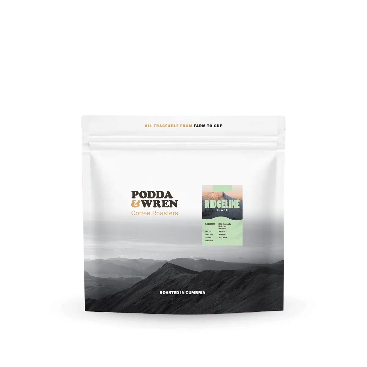 ridgeline, brazil coffee from podda & wren coffee roasters