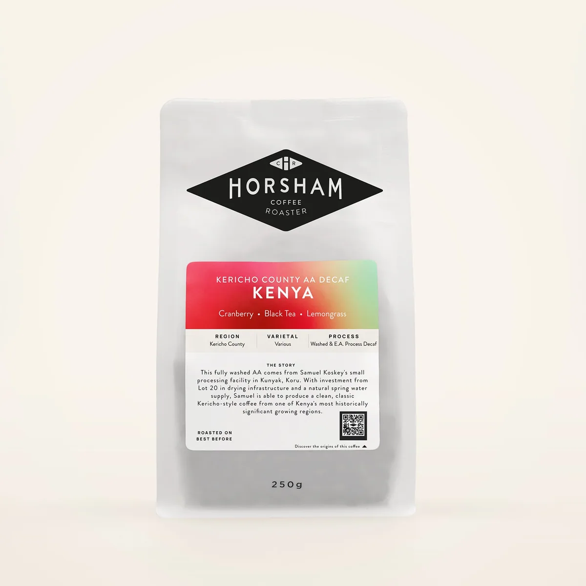 kericho county aa decaf, kenya coffee from horsham coffee roaster