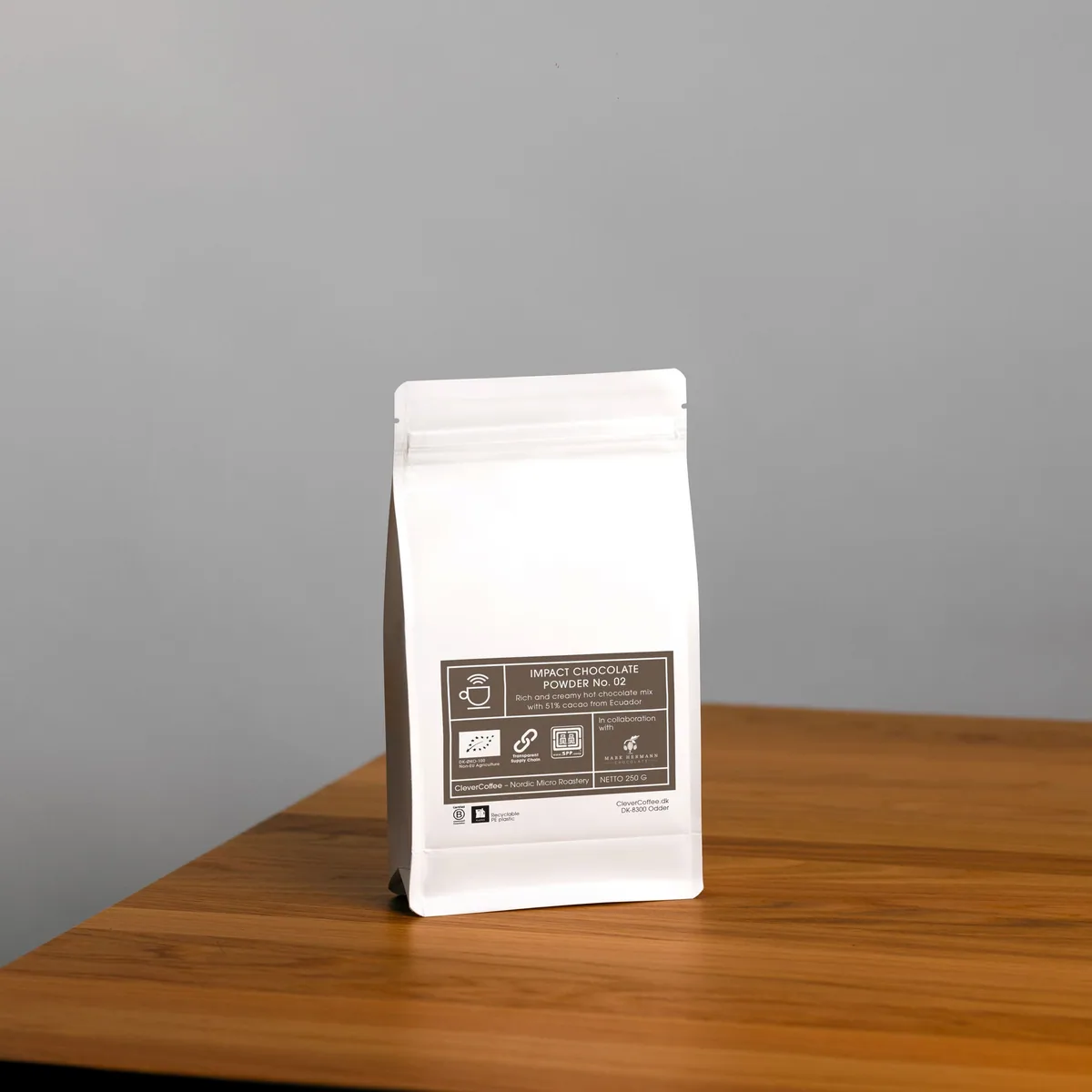 impact chocolate powder no. 02 - certificeret økologisk, ecuador coffee from clevercoffee